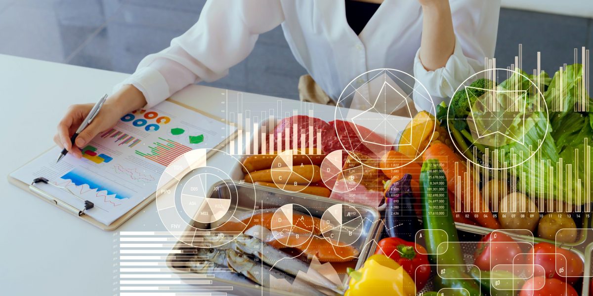 Food and science concept. Dietitian. Nutrition.